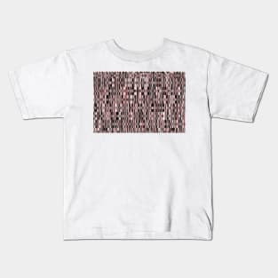 Screen glitch, geometric print, old tv design, abstract tech print Kids T-Shirt